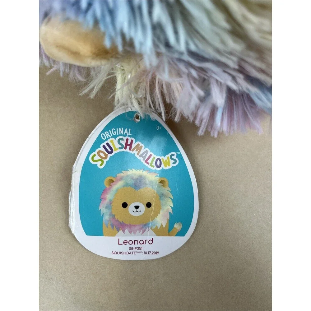 Squishmallows‎ Leonard the Lion 8” Plush Toy Official Kellytoy 2021 New With Tag